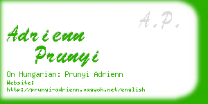 adrienn prunyi business card